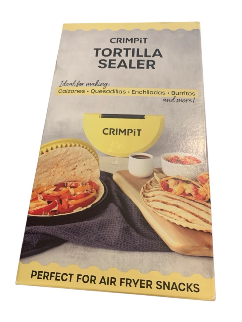 Crimpit Tortilla Wrap Sealer For‎ Air Fryer Taco Snacks- New In Box
